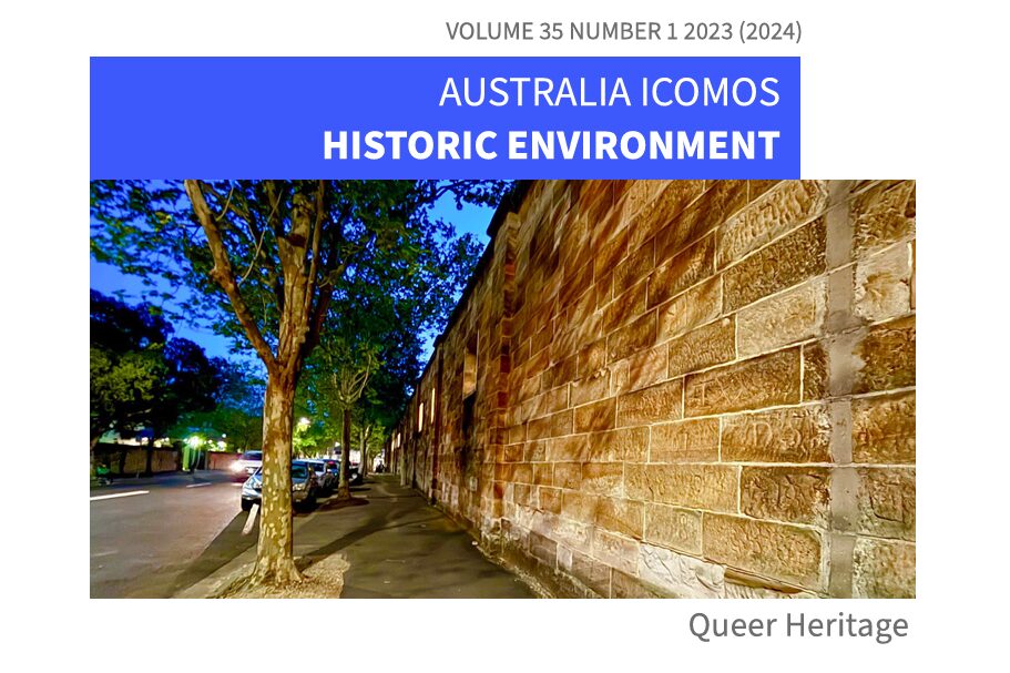 Front page of the Australia ICOMOS Historic Environment journal